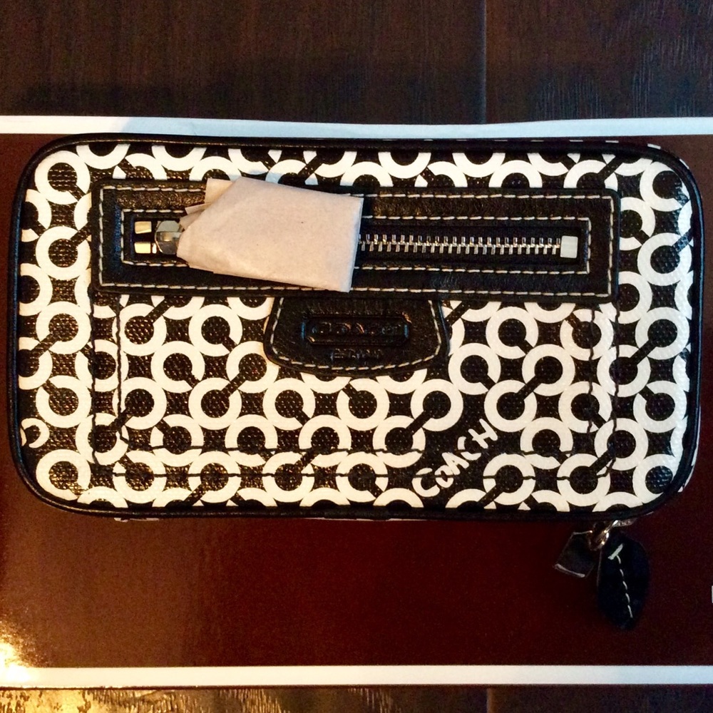 πHP!π *NWT* Coach Op Art Jewelry Pouch - Picture 3 of 7